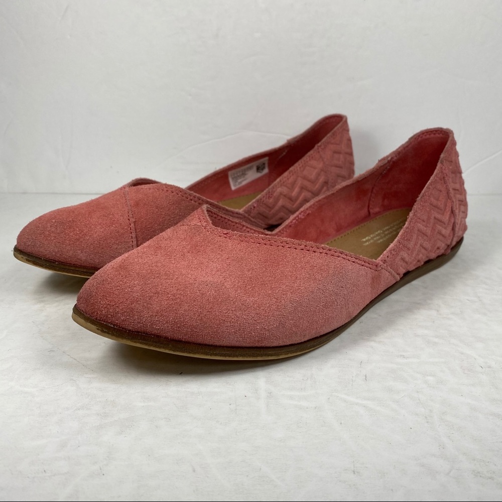 Toms Jutti Faded Rose Suede Diamond Shoe Flats